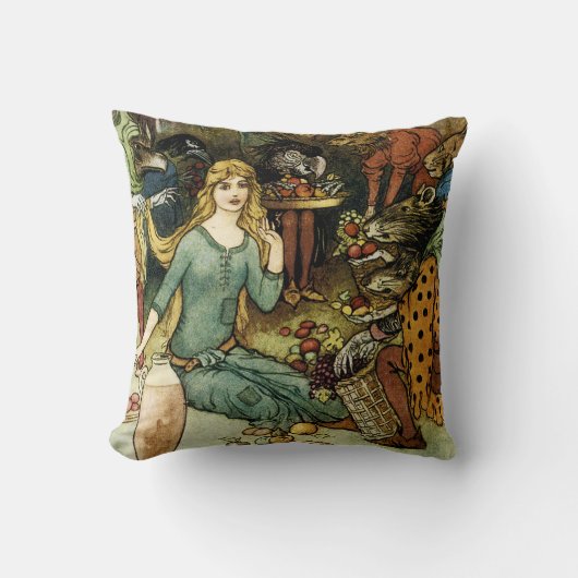 Koop van ons met een gouden curve kussen (Voorkant)