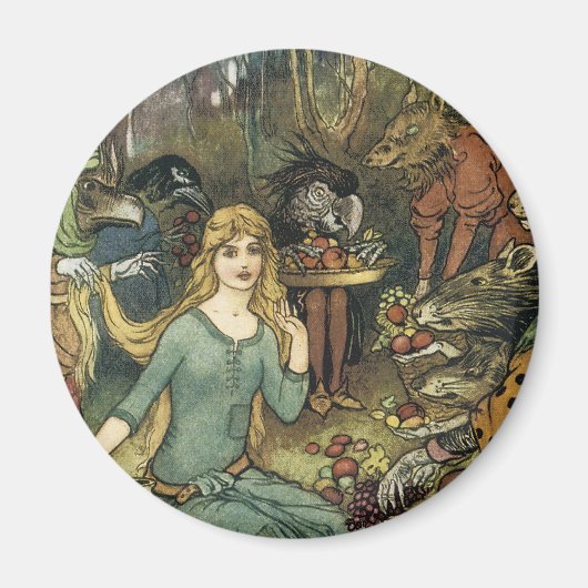 Koop van ons met een gouden curve magneet (Voorkant)