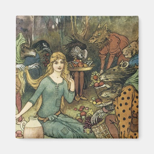 Koop van ons met een gouden curve magneet (Voorkant)