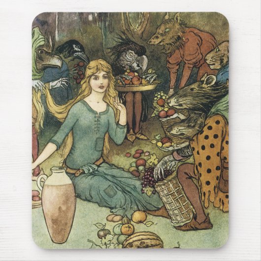 Koop van ons met een gouden curve muismat (Voorkant)