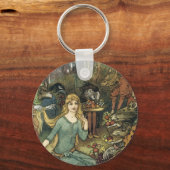 Koop van ons met een gouden curve sleutelhanger (Voorkant)