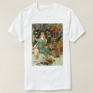 Koop van ons met een gouden curve t-shirt