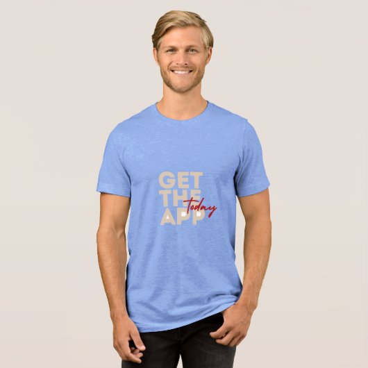 Koop vandaag nog het T-shirt van de app (Voorkant volledig)