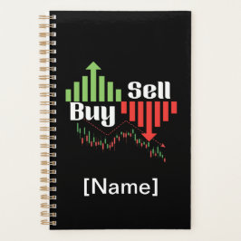 Koop Verkoop Aandelenmarkt Handels Grafiek T-shirt Planner