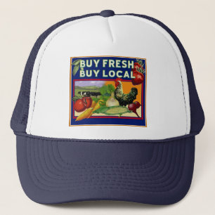 Koop vers, koop lokaal trucker pet