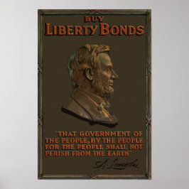 Koop vrijheidsobligaties - Abraham Lincoln Poster
