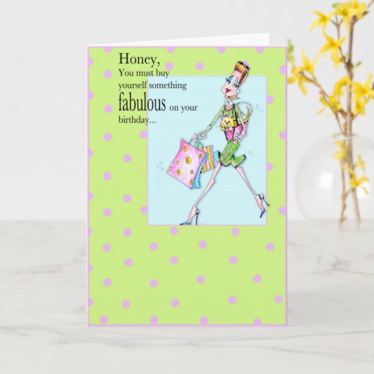 Koop zelf een verjaardagskaart kaart (Gele Bloem)