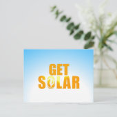 Koop zonvriendelijk zonne-energie-Briefkaart op zo Briefkaart (Staand voorkant)