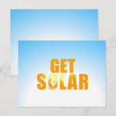 Koop zonvriendelijk zonne-energie-Briefkaart op zo Briefkaart (Voorkant / Achterkant)