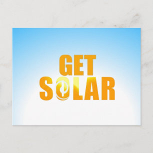Koop zonvriendelijk zonne-energie-Briefkaart op zo Briefkaart