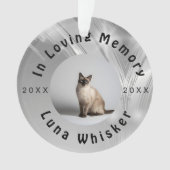 Koopbaar kattenfotogeheugenframekunst ornament (voorkant)