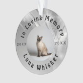 Koopbare kattenfoto-herinneringsframe-kunst ornament (voorkant)