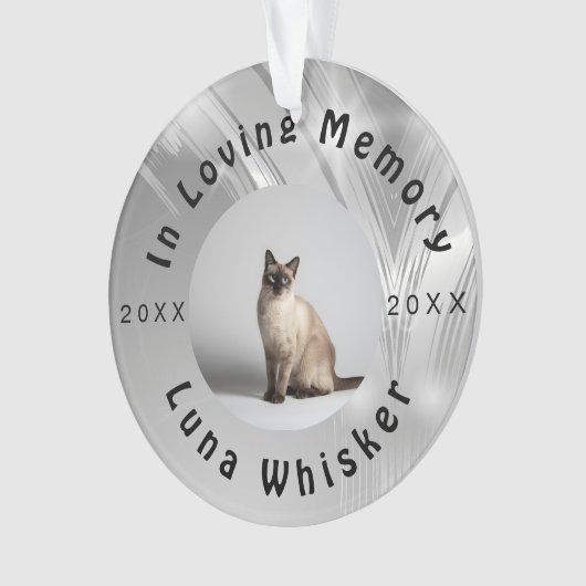 Koopbare kattenfoto-herinneringsframe-kunst ornament (voorkant)