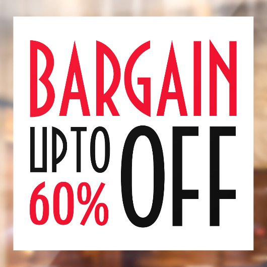 Koopje Korting Raamsticker (Vel 2)