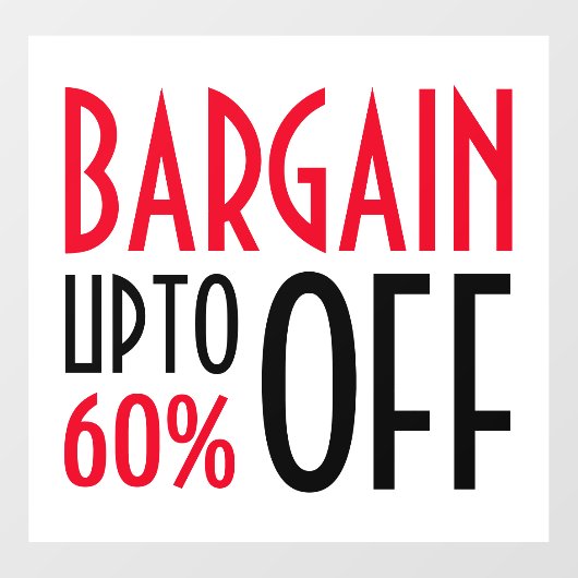 Koopje Korting Raamsticker (Vel)