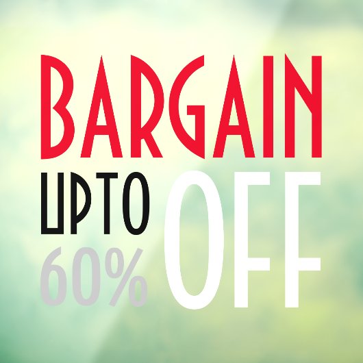 Koopje Korting Raamsticker (Vel 3)