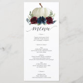 Koopjesmenu van de marine van Burgundy Menu (Voorkant)