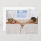 Koopmassage bij paar briefkaart (Voorkant / Achterkant)