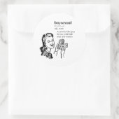 KOOPSEKSUEEL RONDE STICKER (Tas)