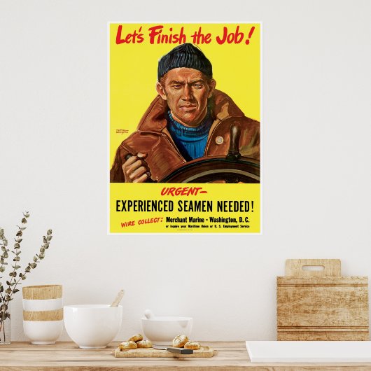  koopvaardijschepen poster (Keuken)