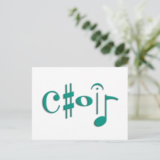 koor briefkaart (Staand voorkant)