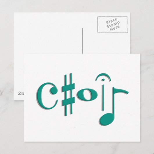 koor briefkaart (Voorkant / Achterkant)