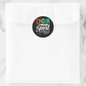 Koor is Myport Choiringeringing Lover Ronde Sticker (Tas)