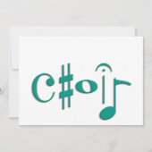 koor kaart (Voorkant)