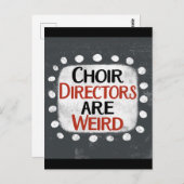 Koor regisseurs zijn raar Briefkaart (Voorkant / Achterkant)