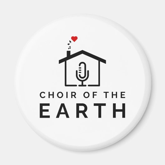 Koor van de Aarde Logo - koelkast Magneet (Voorkant)