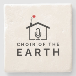 Koor van de Aarde Logo - Stenen Onderzetter