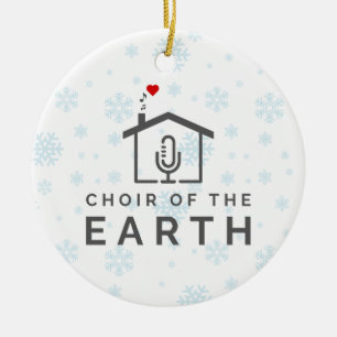 Koor van de Aarde Logo - Winterkerst - Keramisch Ornament