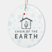 Koor van de Aarde Logo - Winterkerst - Keramisch Ornament (Links)