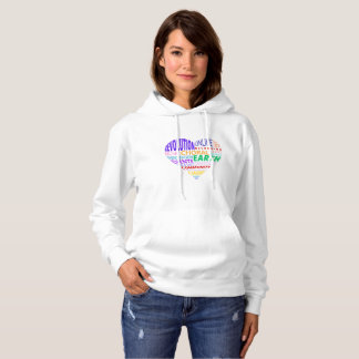 Koor van de aarde woordwolk kleur hoodie