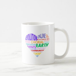 Koor van de aarde woordwolk koffiemok