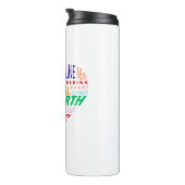 Koor van de aarde woordwolk thermosbeker (Geroteerd rechts)