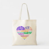 Koor van de aarde woordwolk tote bag (Achterkant)