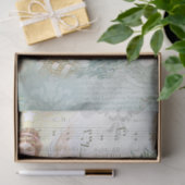 Koor van de kerstwinter in Engeland Tissuepapier (Geschenk)