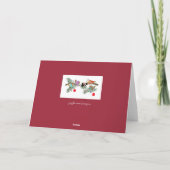 Koor van de Vogels Kerst Oekraïense volkskunst Feestdagen Kaart (Achterkant)