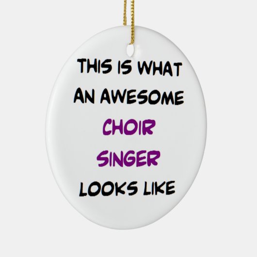 koor zanger , geweldige keramisch ornament (Rechts)