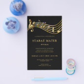 Koorconcert Flyer Sjabloon Elegante Muzieknoten (Enkel)