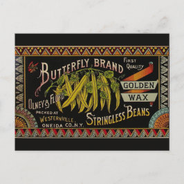Koord-Bean-etiket Grogetable Land Briefkaart