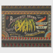 Koord-Bean-etiket Grogetable Land Cadeaupapier (Vlak)