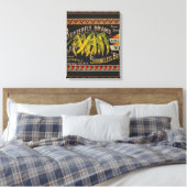 Koord-Bean-etiket Grogetable Land Canvas Afdruk (Insitu (Slaapkamer))
