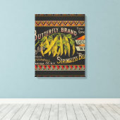 Koord-Bean-etiket Grogetable Land Canvas Afdruk (Insitu (Houten vloer))