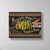 Koord-Bean-etiket Grogetable Land Canvas Afdruk (Voorkant)