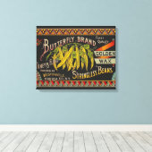 Koord-Bean-etiket Grogetable Land Canvas Afdruk (Insitu (Houten vloer))