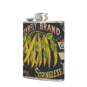 Koord-Bean-etiket Grogetable Land Heupfles (Links)