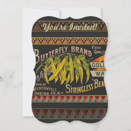 Koord-Bean-etiket Grogetable Land Kaart