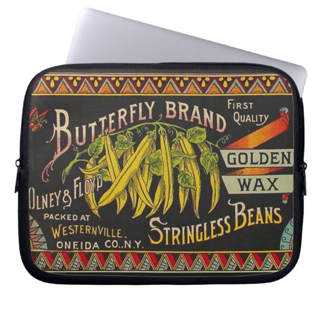 Koord-Bean-etiket Grogetable Land Laptop Sleeve (Voorkant)